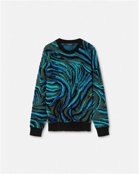 versace pullover tiger|farfetch Versace jumpers.